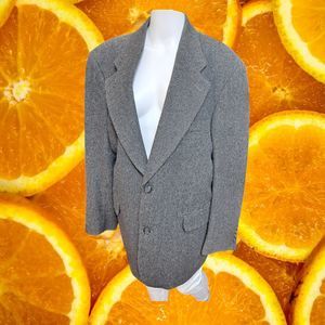 Gianfranco Ruffini Italian Camel‎ Hair Blend Gray Sport Coat Blazer R-40